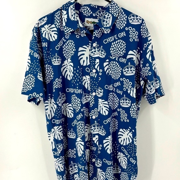 Tipsy Elves  ShortSleeve button down shirt - Picture 1 of 7